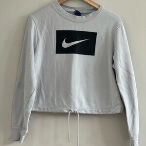 Nike Women's Cropped‎ Light Gray Sweatshirt